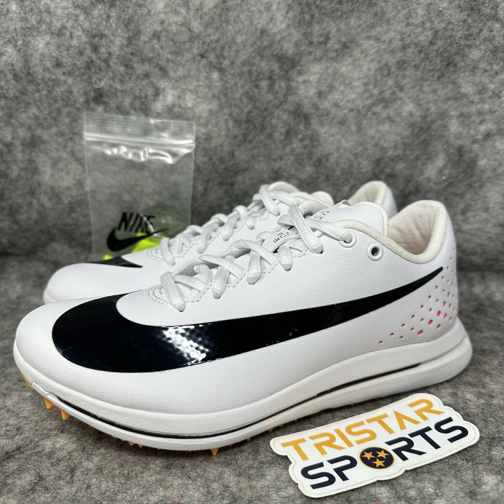 Nike Triple Jump Elite 2 Track Spikes Mens Size 4 White Orange AO0808-101